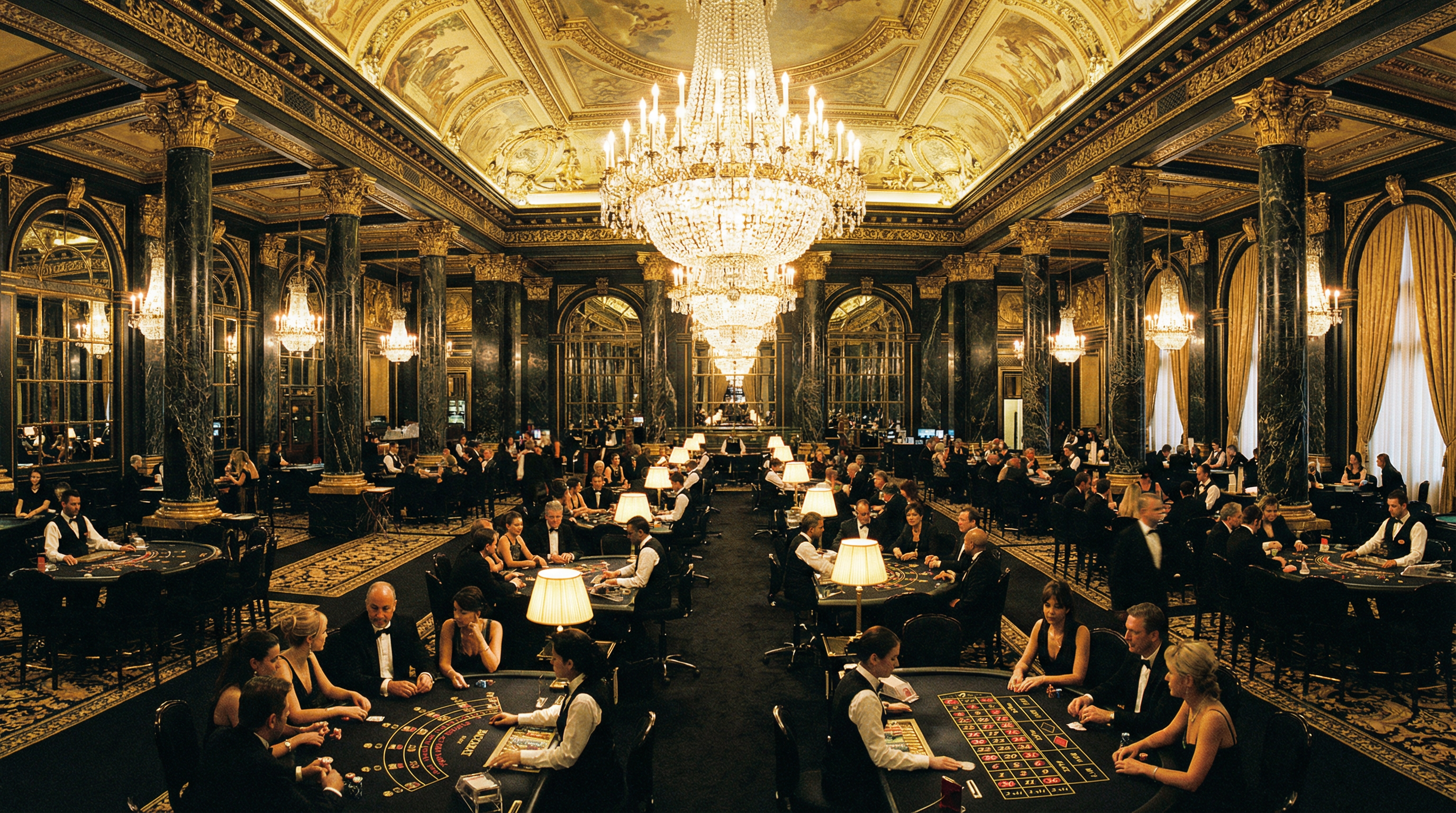 东升国际 - 东升赌场奢华游戏大厅全景